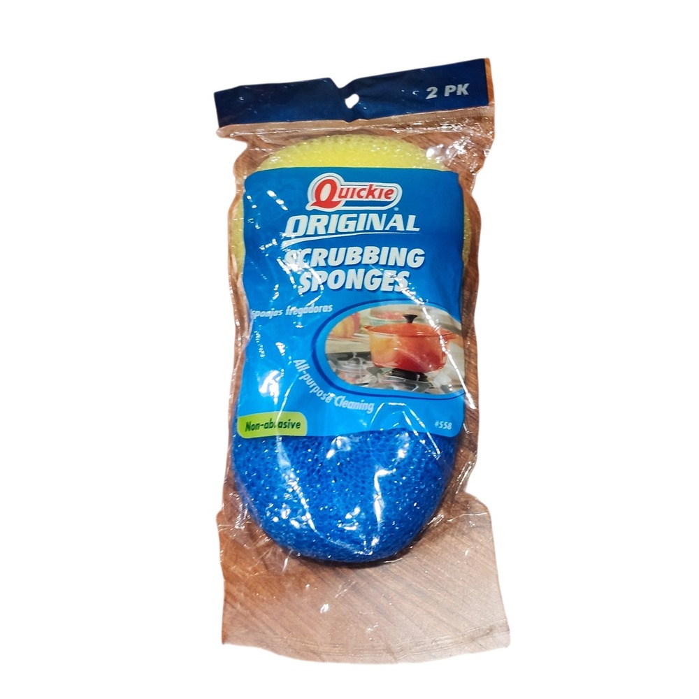 Quickie Scrubbing Sponges Non-Abrasive All-Purpose 2007 NOS
